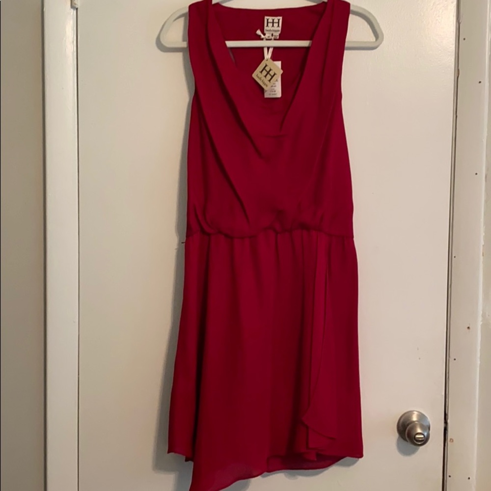 Haute Hippie Red Dress🔥 NWT. Missing Belt.